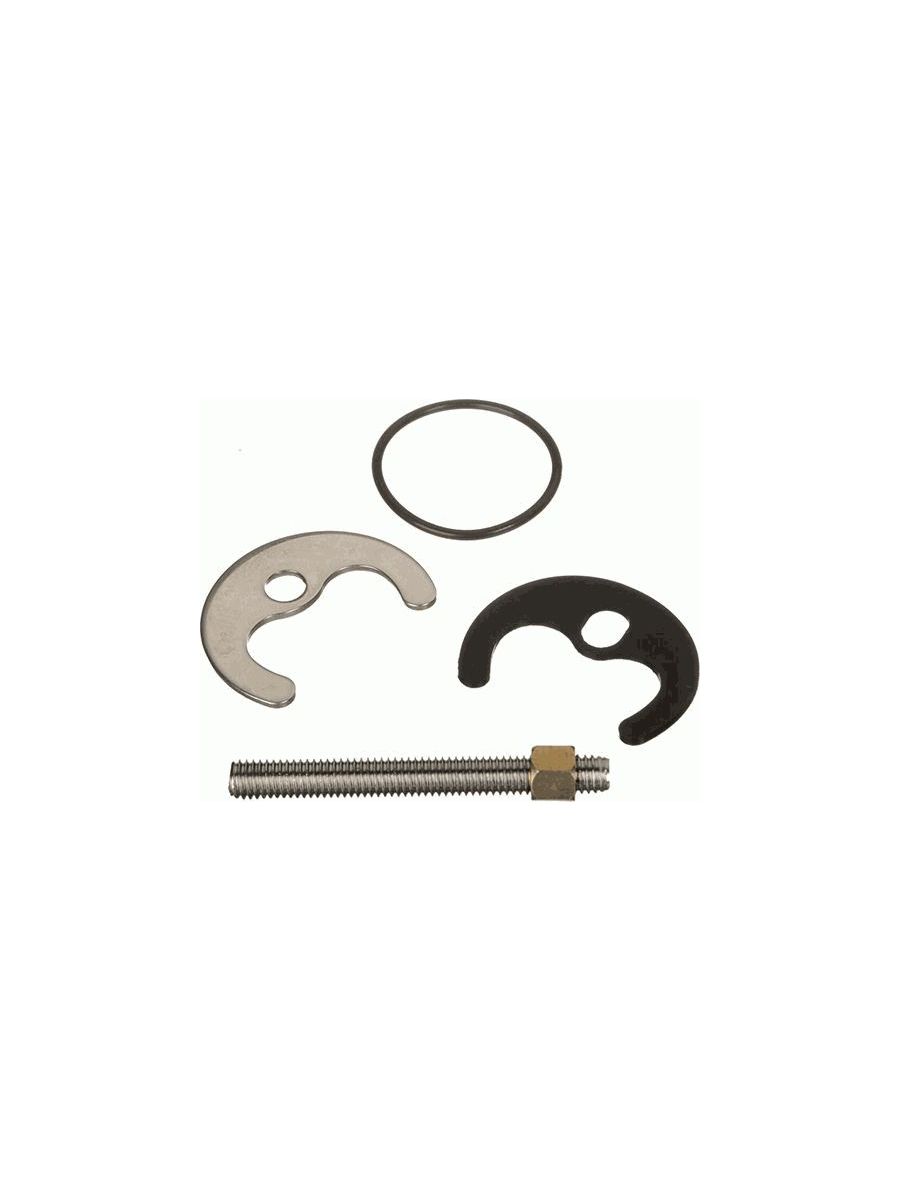 Крепеж кухонного смесителя 1 шпилька гайка М8 латунь Melodia