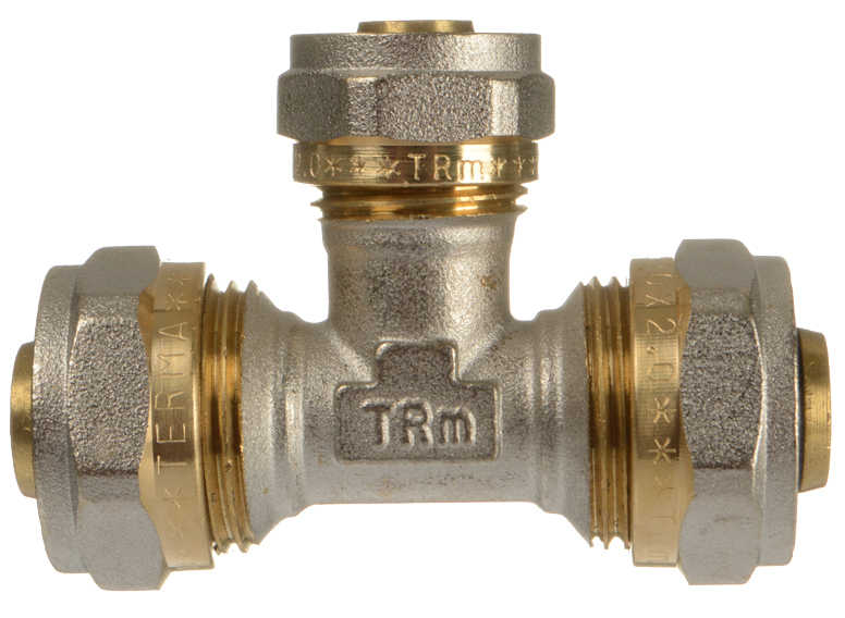 Тройник 20х16х20 цанга-цанга-цанга TRm 01568