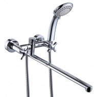 Смеситель Rossinka для ванны универсальный RS39-84 с душевым гарнитуром