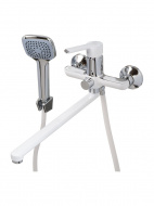 Смеситель ванна MELODIA Metallica картридж 35мм длинный излив 350мм белый MDV35541wt