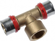 Пресс фитин тройник 16х1/2х16 внутренняя резьба TRm 02033