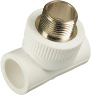 Тройник PPRC комб. 25х1/2 нар Кросс