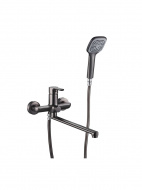 Смеситель ванна MELODIA Metallica картридж 35мм длинный излив 350мм оруж.сталь MDV35541gn