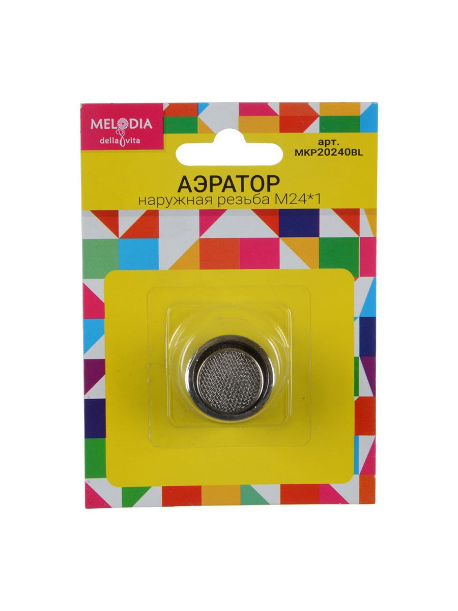 Аэратор наружная резьба М24 металлический Melodia MKP20240BL