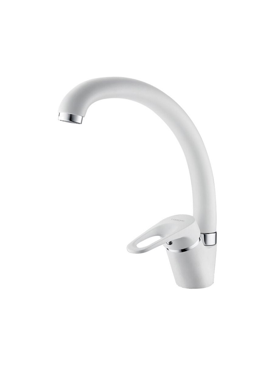 Смеситель для кухни Ledemeбелый матовый L5913H
