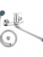 Смеситель ванна "Fin" излив 350 мм с акс. арт. FN31 VODA