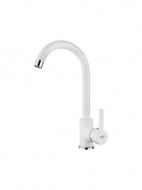 Смеситель кухня MELODIA Ostessa White картридж д.35мм высокий излив MDV35116_wt без подводки