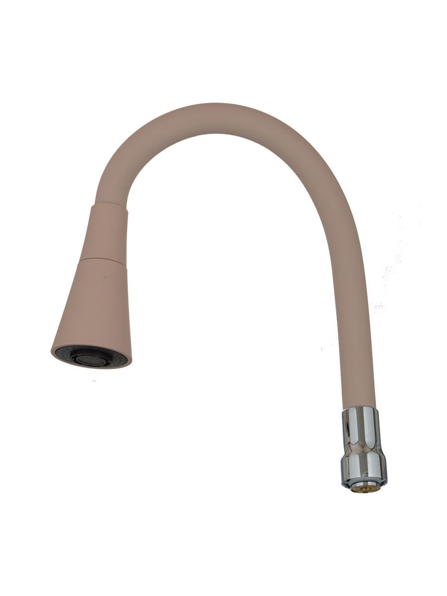 Излив гибкий LUXE с лейкой "колокольчик" бежевый 49см MELODIA MKP20921