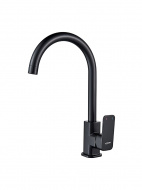 Смеситель кухня LEDEME картридж д.35мм боковой с гайкой черный L4033B-2