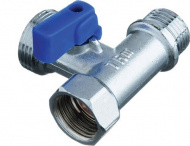 Кран шаровый 3-х проходной 1/2"х3/4"х1/2" Н-Н-В TRm 710