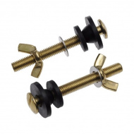 Болт крепления бачка к унитазу М8 TRm 06059 с гайкой барашек комплект 2 шт.