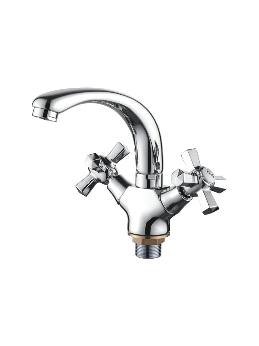 Смеситель умывальник LEDEME короткий излив L1090-2