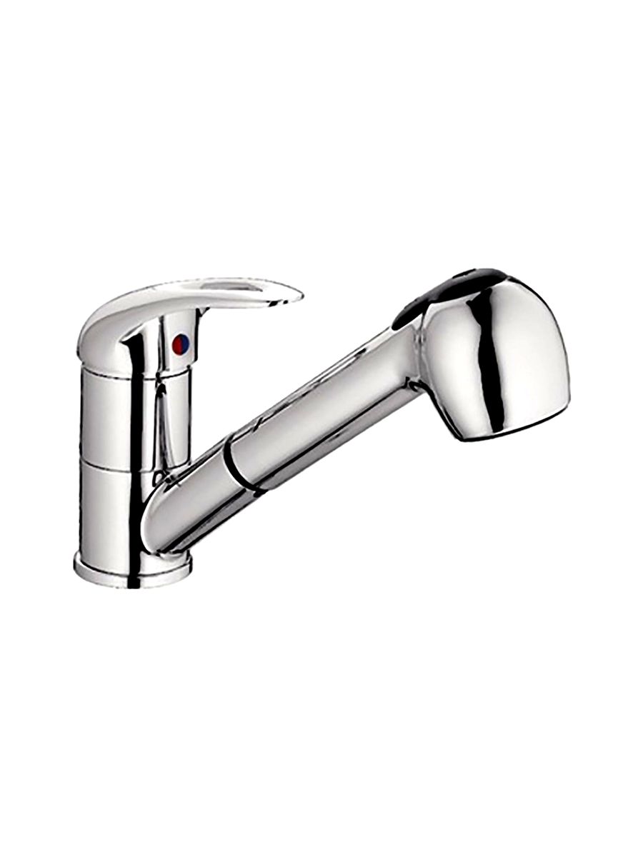 Смеситель для кухни Ledeme силумин с вытягивающейся лейкой L6002B