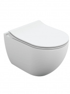 Унитаз подвесной безободковый BRASKO SMART Clean On DPL EO slim LP микролифт Cersanit