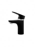 Смеситель умывальник MELODIA Moderno Black картридж д.35мм MDV35120_bk без гибкой подводки