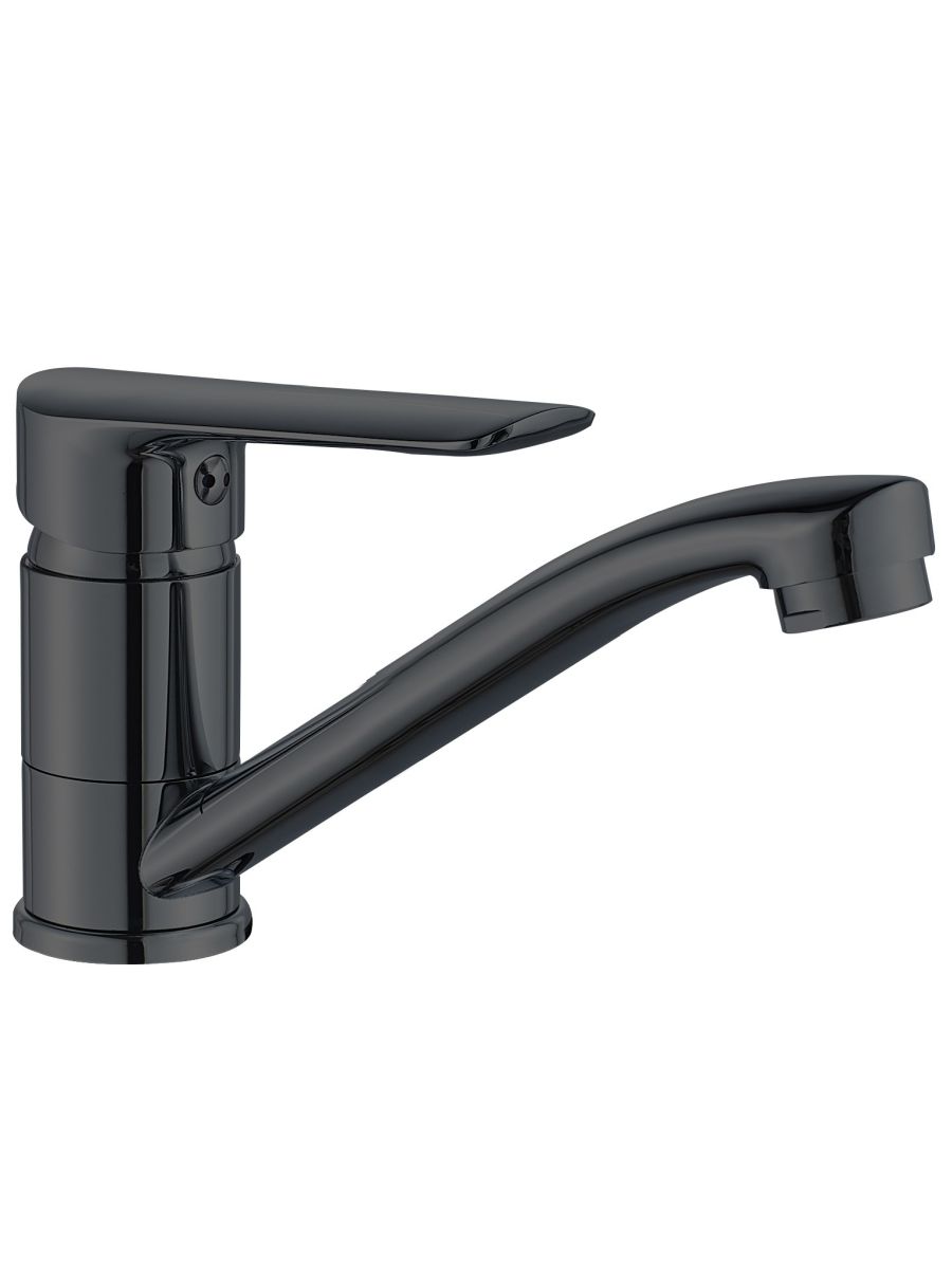 Смеситель кухня/умывальник "Lagos Black" излив 140мм LG15B ESKO