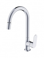 Смеситель кухня "Shore" R-излив с аэратором на шарнире арт. SHR519AR VODA