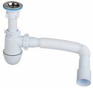 Сифон АНИ 1.1/4 40 с гофрой 40*40/50 C1015