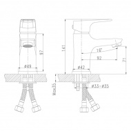 Смеситель Rossinka RS31-11 для раковины
