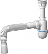 Сифон АНИ Варяг пластмассовый выпуск с гофрой на 50 C5010