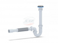 Сифон Ани 1 1/4 32 прямоточный с гофрой 32*32/40 DB1015