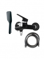 Смеситель ванна MELODIA Moderno Black картридж д.35мм короткий излив MDV35140_bk