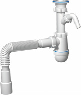 Сифон АНИ Грот 1.1/2 40 с отводом и гофрой 40/50 A1015