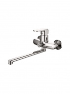 Смеситель ванна LEDEME картридж 35 мм длинный излив дивертор в корпусе L2244