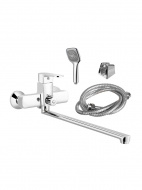 Смеситель ванна MELODIA Rock картридж 35мм длинный излив 300мм MDV35241