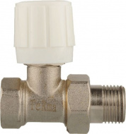 Клапан запорный для радиатора прямой 1/2" с ручной регулировкой Terma