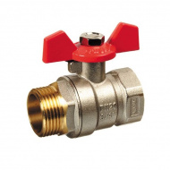 Кран шаровый 3/4" В-Н Terma-R RED бабочка