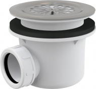 Сифон для душевого поддона Ø90 с нержавеющей решеткой A48 Alcadrain