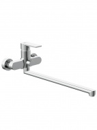 Смеситель ванна Cersanit BRASKO с длинным изливом однорычажный хром 64091