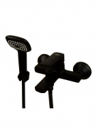 Смеситель ванна MELODIA Etude картридж д.35мм короткий излив MDV30040bk с пов.аэратором 15 гр.черный