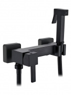 Смеситель биде LEDEME картридж 25мм. с гигиен. душем цвет черный L5398B-7