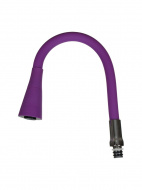 Излив гибкий с лейкой "колокольчик" фиолетовый 49см MELODIA MKP20903E