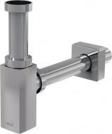 Сифон для умывальника Ø32 Design цельнометаллический гранёный A401 Alcadrain