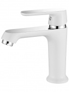 Смеситель умывальник LEDEME белый гайка L1077W