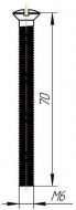 Винт для сифонов АНИ M6 70