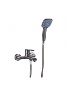 Смеситель ванна MELODIA Heavy Metal картридж д.35мм короткий излив оруж.сталь MDV35640gn