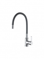 Смеситель для кухни Ledeme гибкий излив серый L4898-9