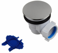 Сифон для душевого поддона АНИ 1.1/2 60 хром E510C