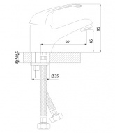 Смеситель Rossinka A35-11 для раковины