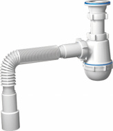 Сифон АНИ Грот 1.1/2 40 с гофрой 40/50 A0115