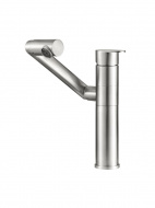 Смеситель кухня MELODIA Perfetto из нерж.ст. излив регулир. по высоте с подводкой 50см MDV30202ss