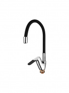 Смеситель для кухни Ledeme гибкий излив чёрный L4153-2