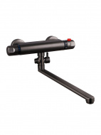 Смеситель ванна MELODIA Rock термостатический длинный излив 350мм б/акс. оруж.сталь MDV32004gn