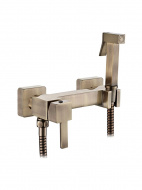 Смеситель биде LEDEME картридж 25мм. с гигиен. душем цвет бронза L5398C-7