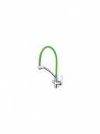 Смеситель для кухни Lemark Comfort LM3070C-green подключение к фильтру питьевой воды гибкиий излив
