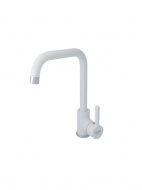 Смеситель кухня MELODIA Ostessa White картридж д.35мм высокий излив MDV35115_wt без подводки